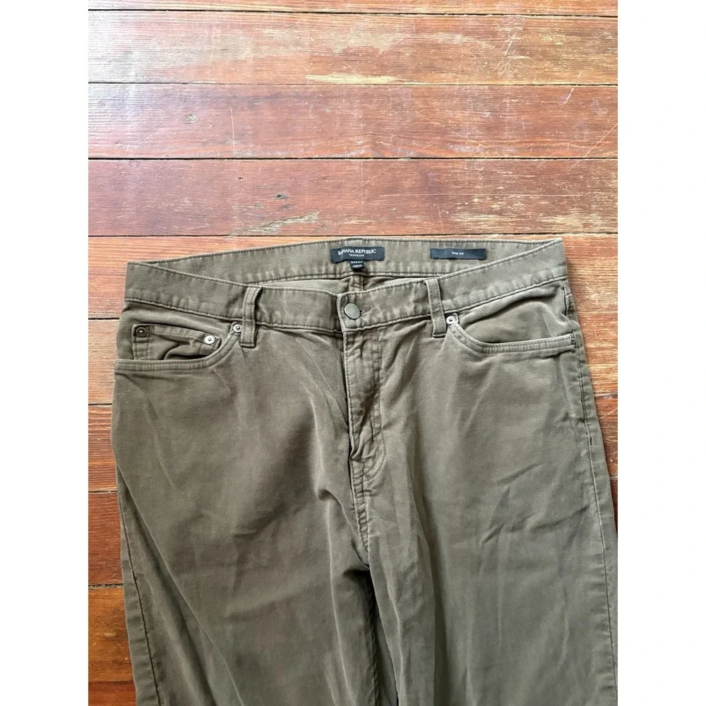 Banana Republic Pants Mens 34x34 Traveller Slim Fit Chino Stretch Brown